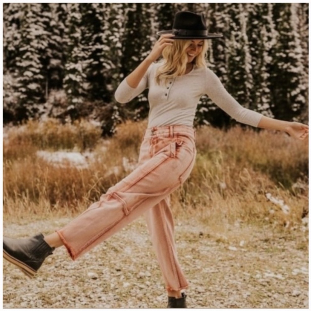 We The Free Monroe Jeans Pink Cinnamon 28
